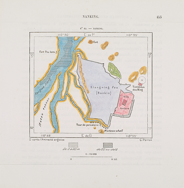 1882年南京彩色地图